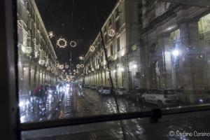 Via Po nella pioggia