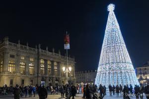 Albero di natale in Piazza Castello