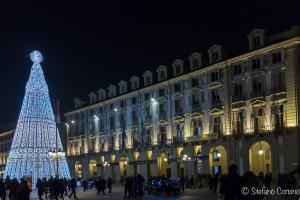 Albero di natale in Piazza Castello