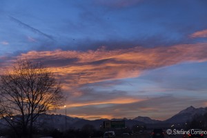 Cielo dalla tangenziale di Torino