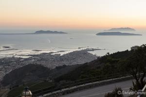 Erice - Le Egadi al tramonto